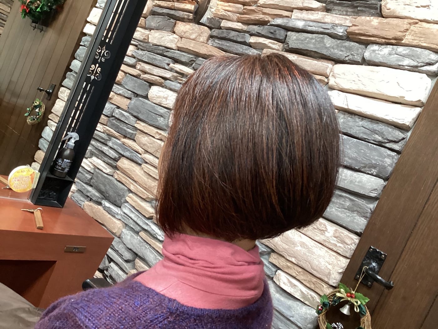 香草カラーの施術