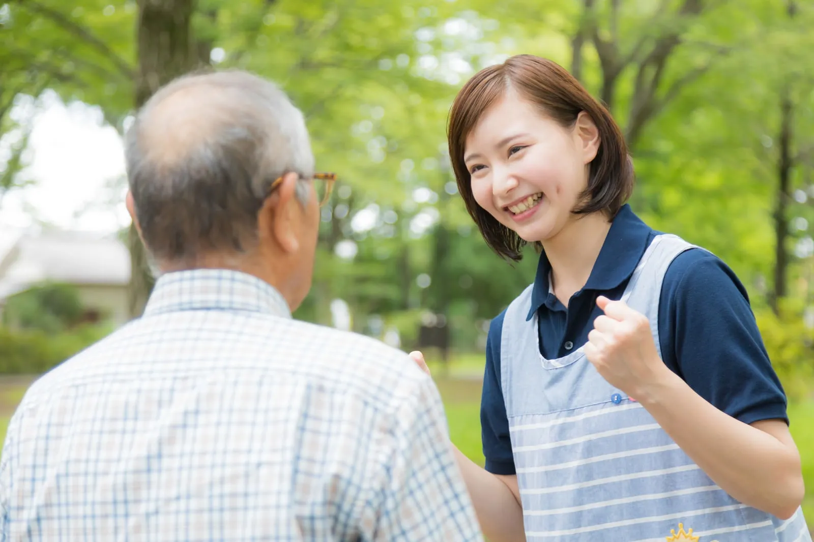 シニアの笑顔